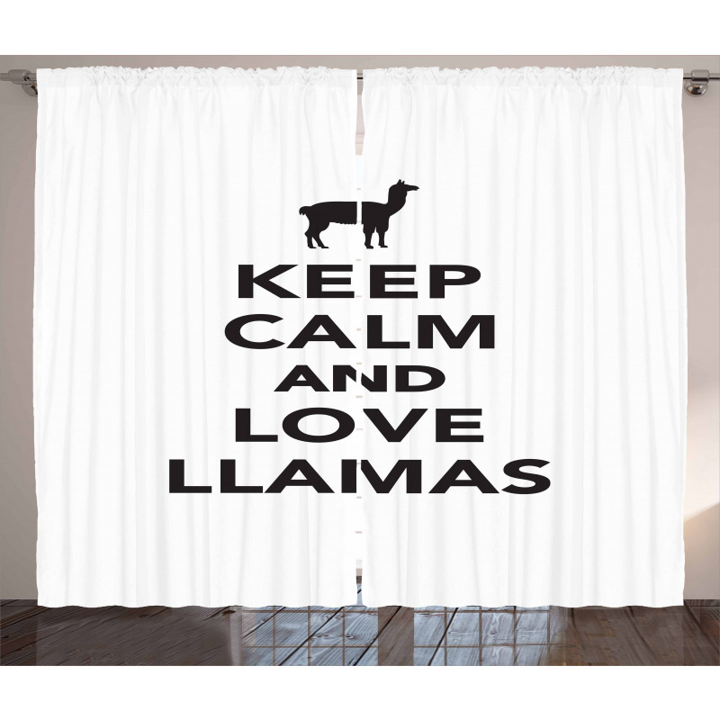 Pop Culture Phrase Design Curtain