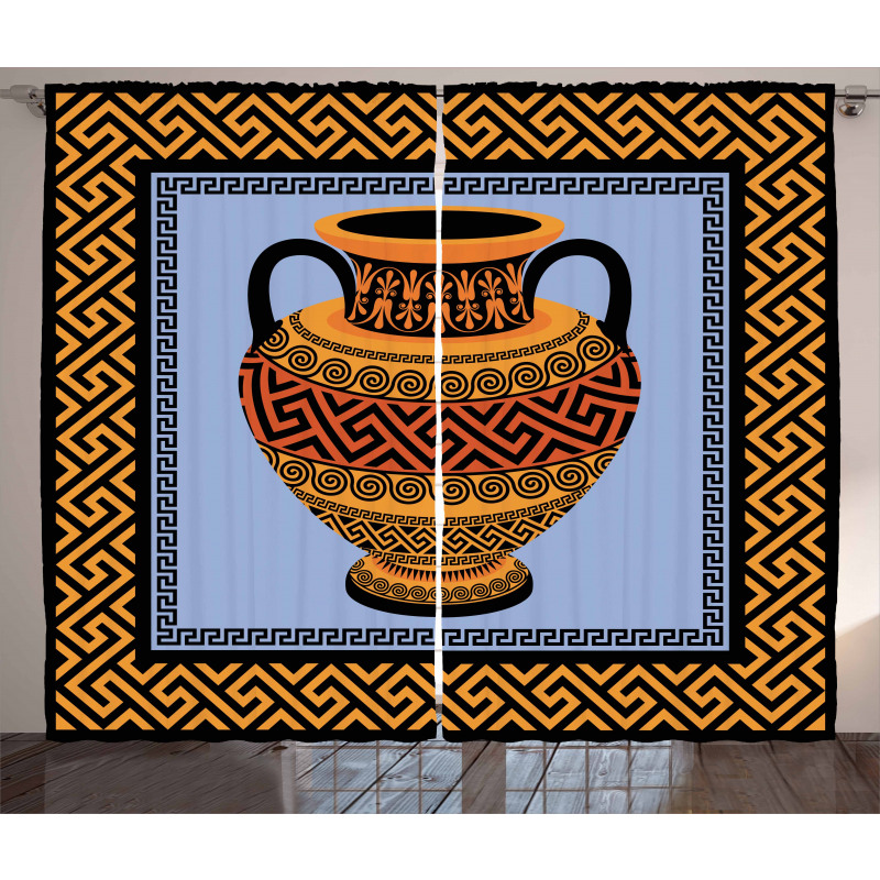 Traditional Amphora Curtain