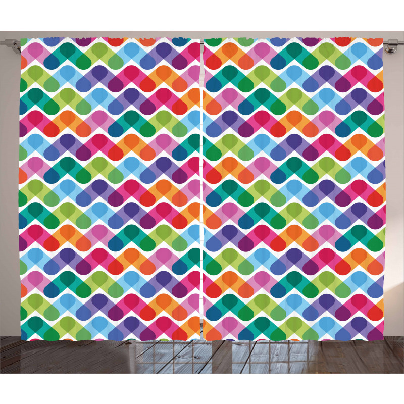 Lively and Geometrical Curtain