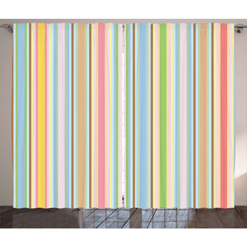 Barcode Pattern Stripes Curtain