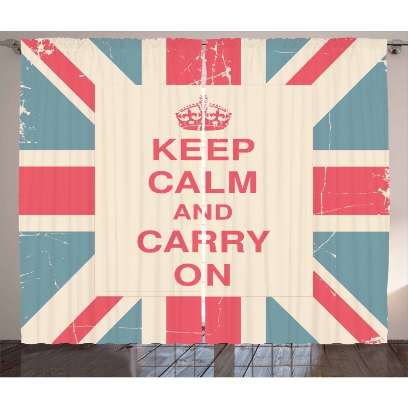 Carry on British Flag Curtain