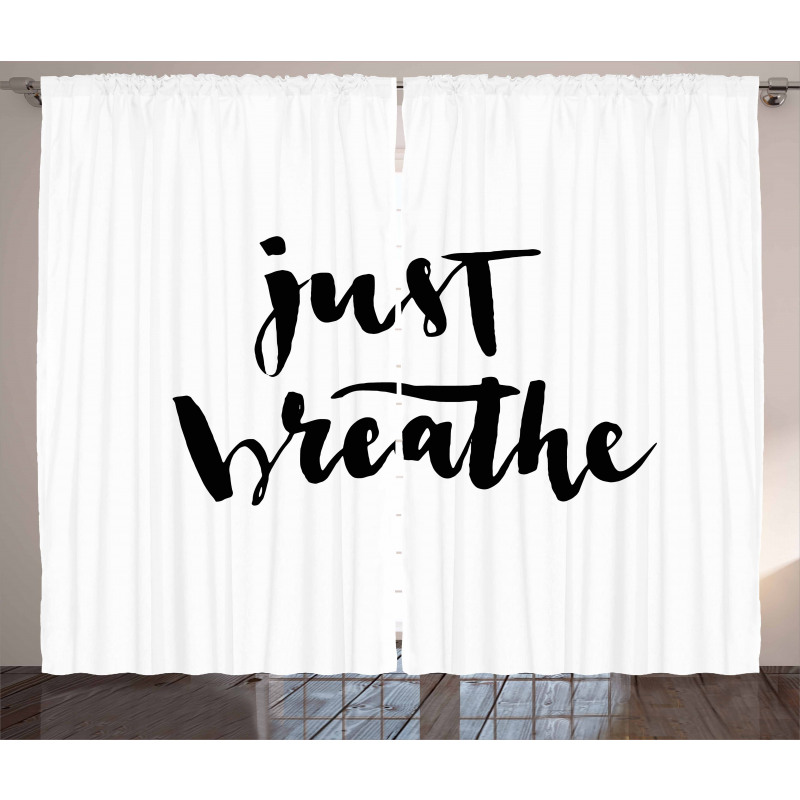 Modern Lettering Curtain