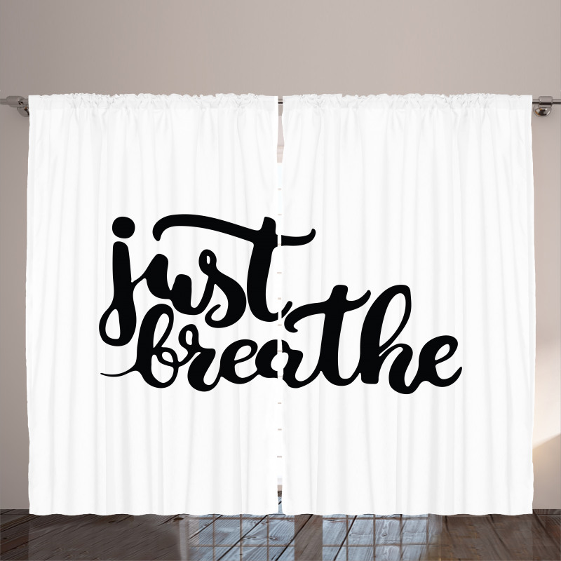 Hand Drawn Font Curtain