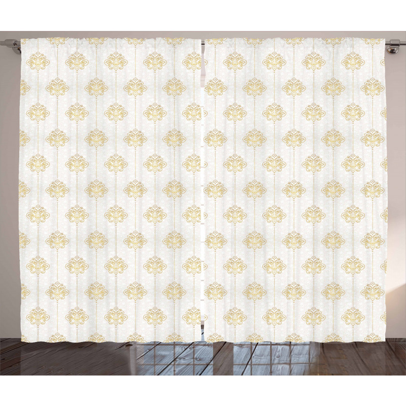 Ornamental Tracery Dots Curtain