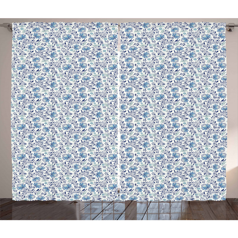 Blossoming Bluebelles Curtain