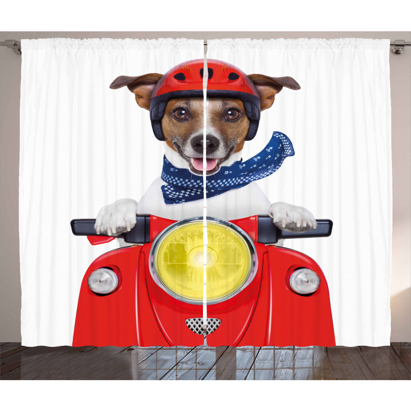 Puppy Pet Motorbike Curtain