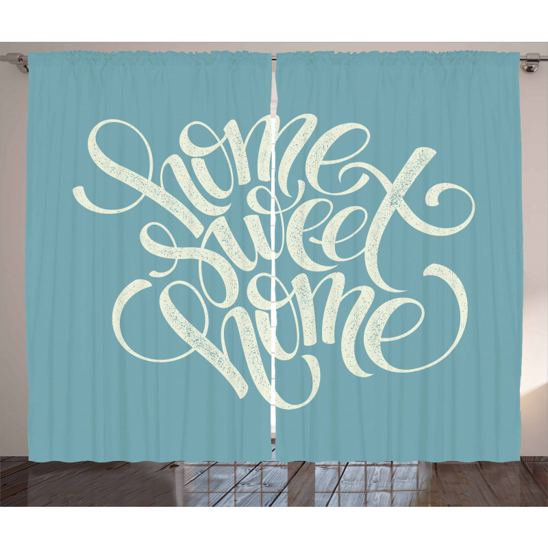Grunge Letters Curtain