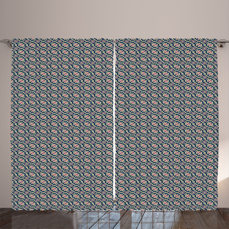 Squares and Polygons Curtain