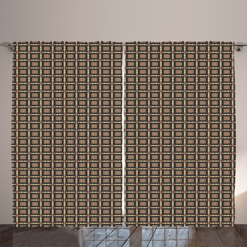 Retro and Geometrical Curtain