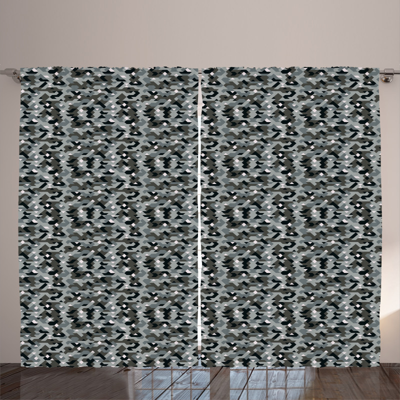 Pixel Art Illustration Curtain