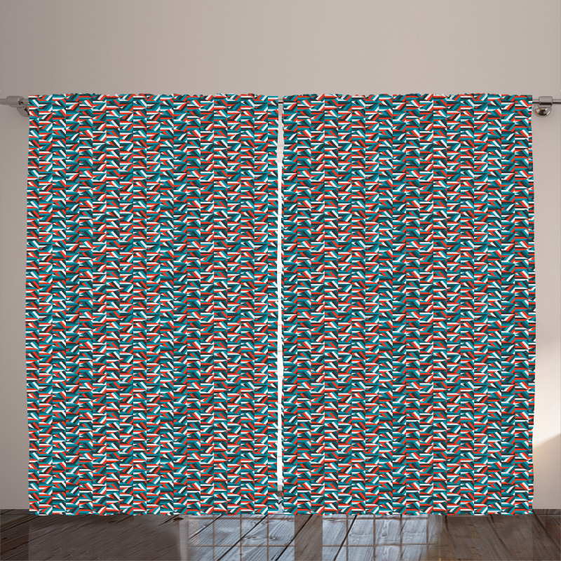 Triangle Shapes Mosaic Curtain