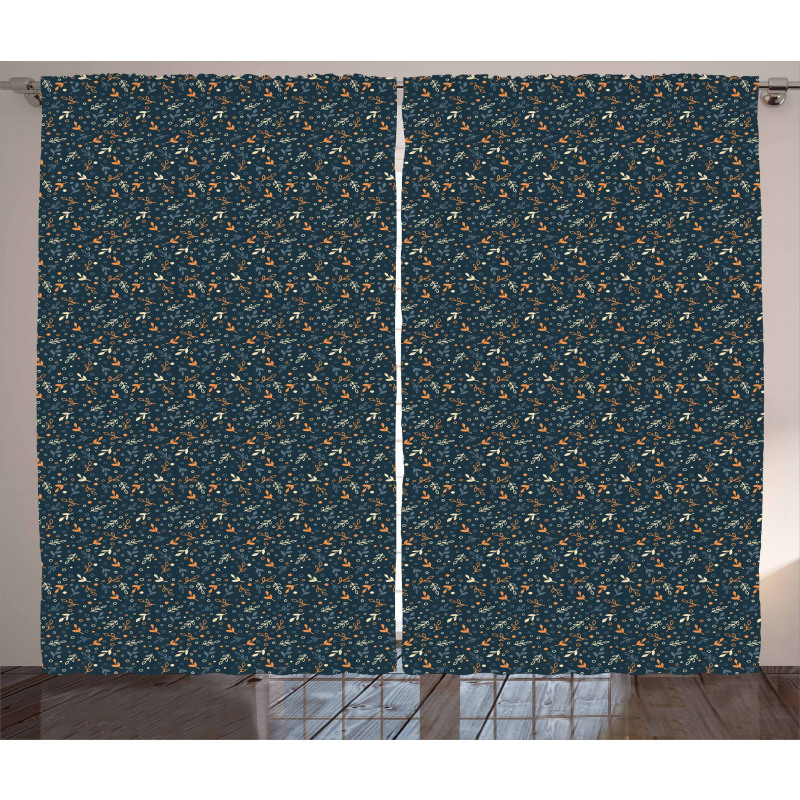 Autumn Theme Pattern Curtain