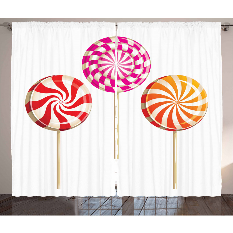 Lolly Pops on Sticks Curtain