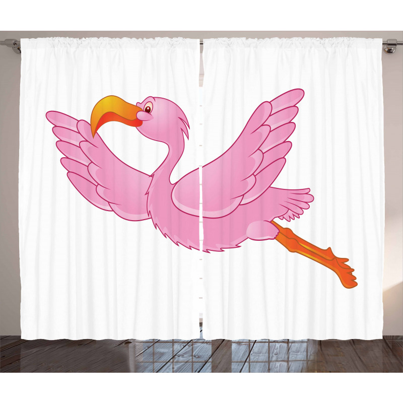 Exotic Flamingo Curtain