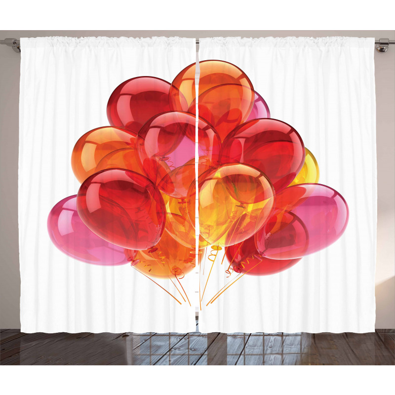 Warm Balloons Curtain