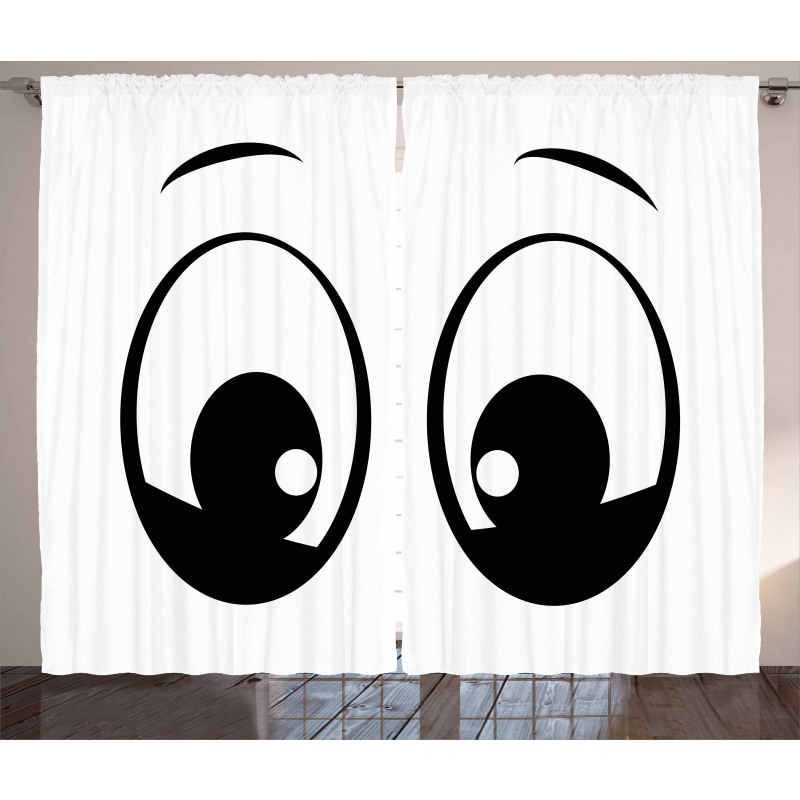 Surprised Cartoon Character Curtain