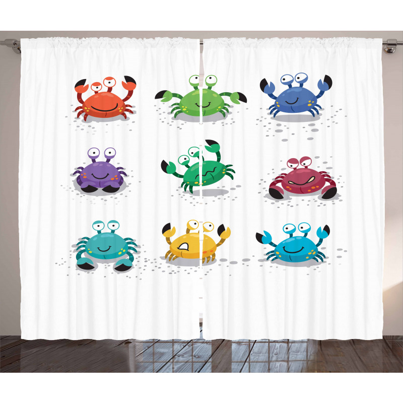 Cheery Cartoon Style Curtain