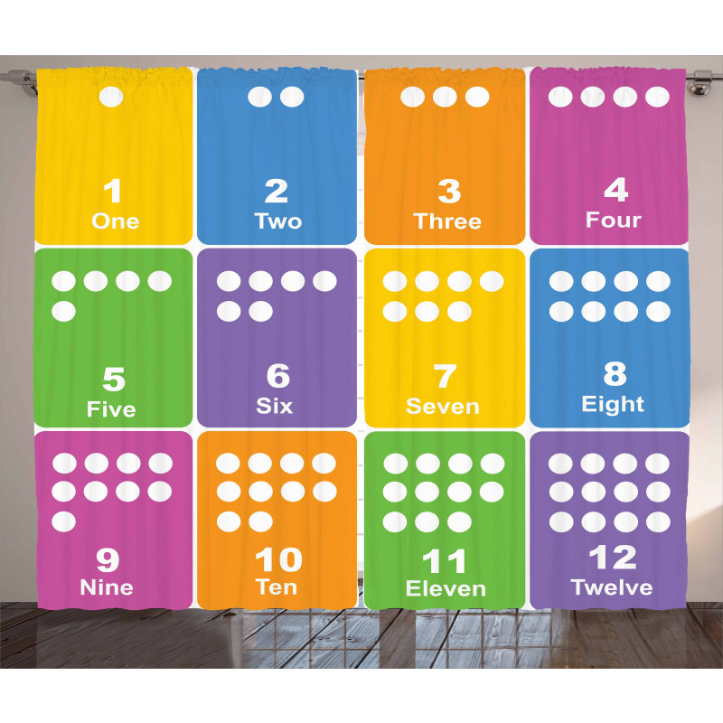 Colorful Numbers Curtain