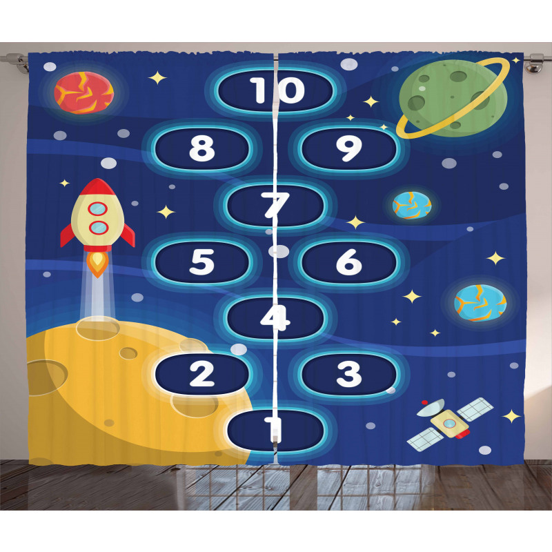 Hopscotch Game Curtain