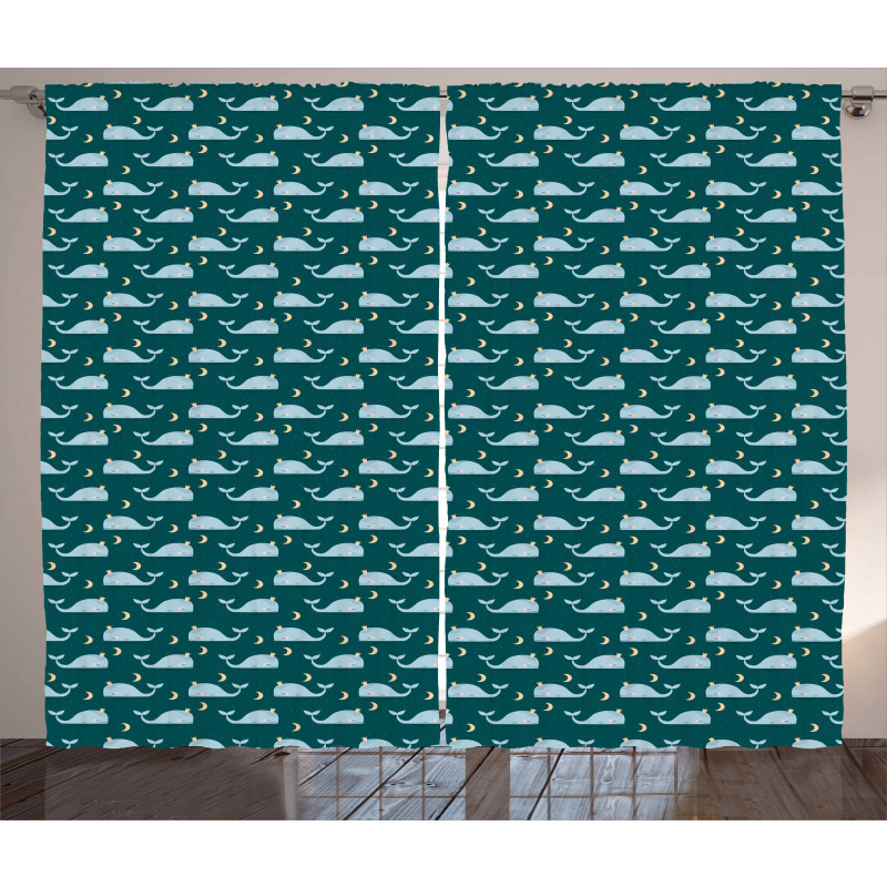 Kings of the Ocean Asleep Curtain