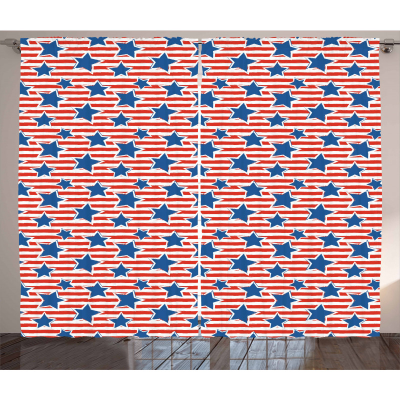 American Glory Design Curtain