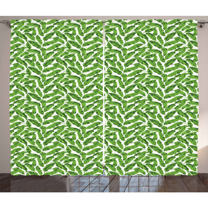 Lively Green Nature Curtain