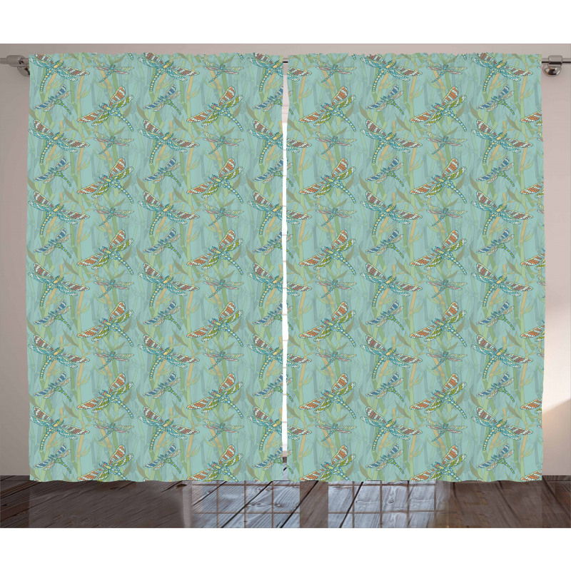 Vintage Lake Picture Curtain