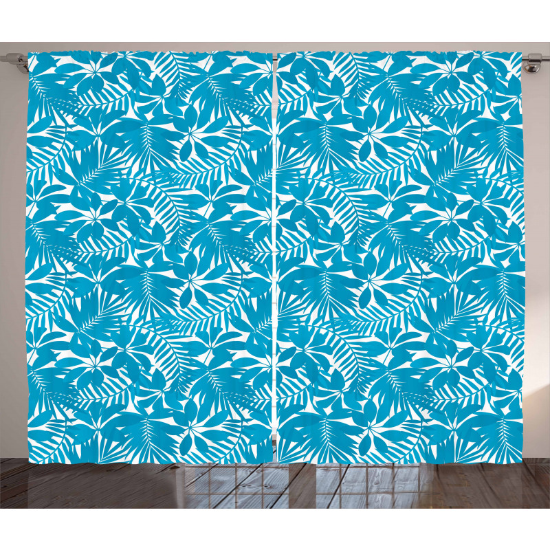 Hawaiian Trees Foliage Curtain