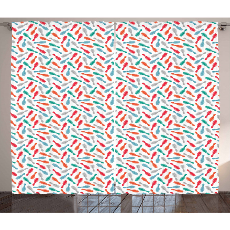 Watercolor Skittles Curtain