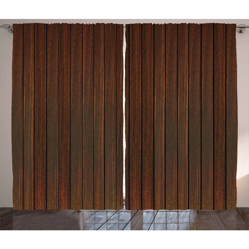 Wooden Floor Design Curtain