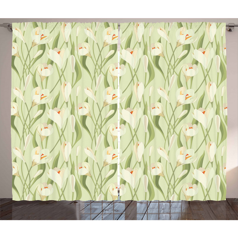 Spring Flora Bouquet Curtain