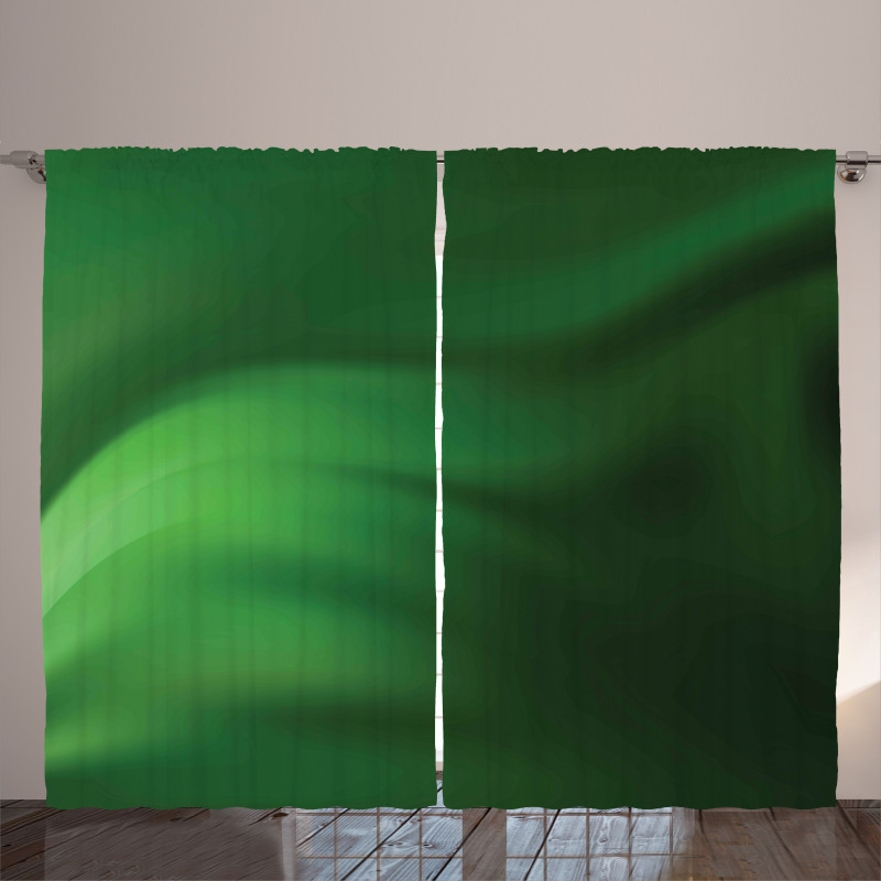 Green Ombre Effect Curtain