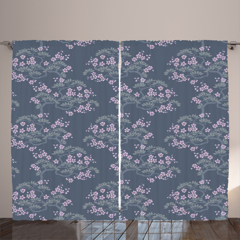 Japanese Plum Blossoms Curtain