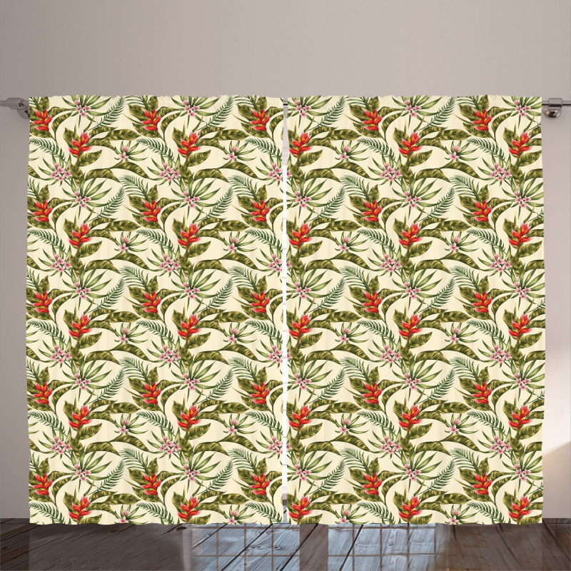 Romantic Aloha Vintage Curtain