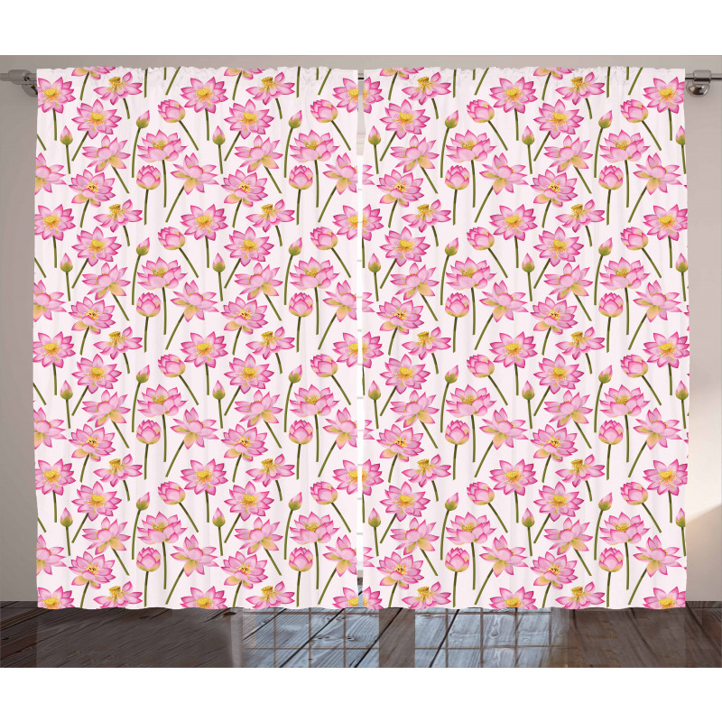 Blossoming Spring Flower Curtain