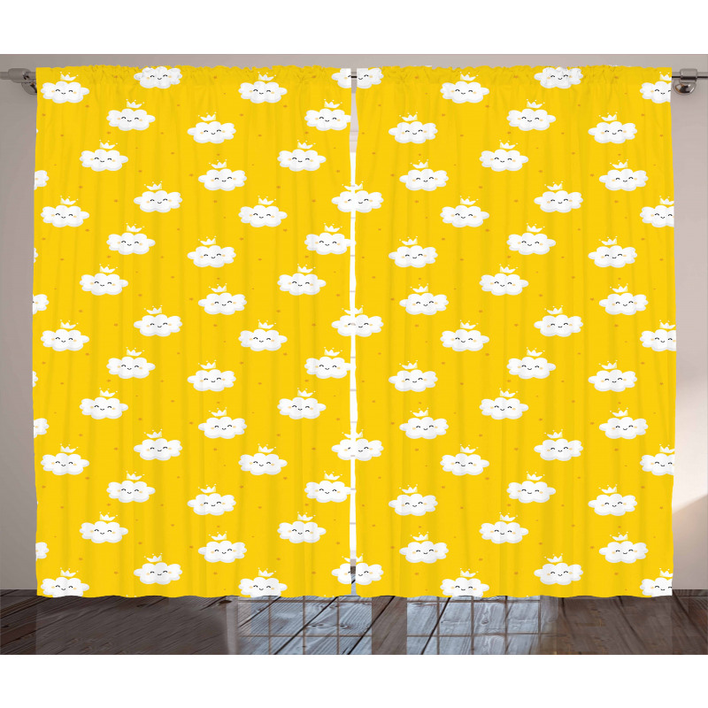 Cloud Motif Curtain