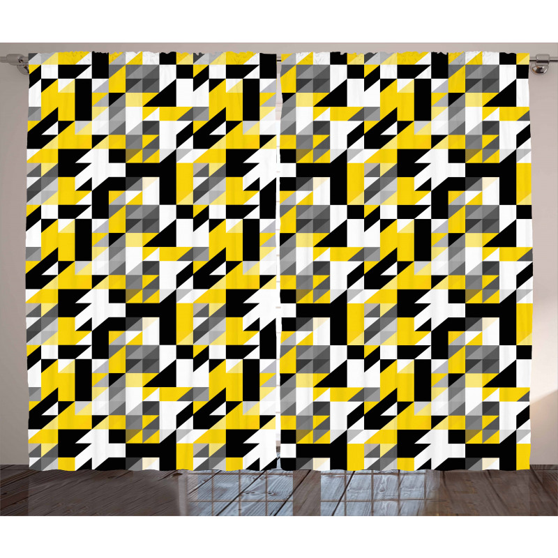 Squares and Houndstooh Curtain
