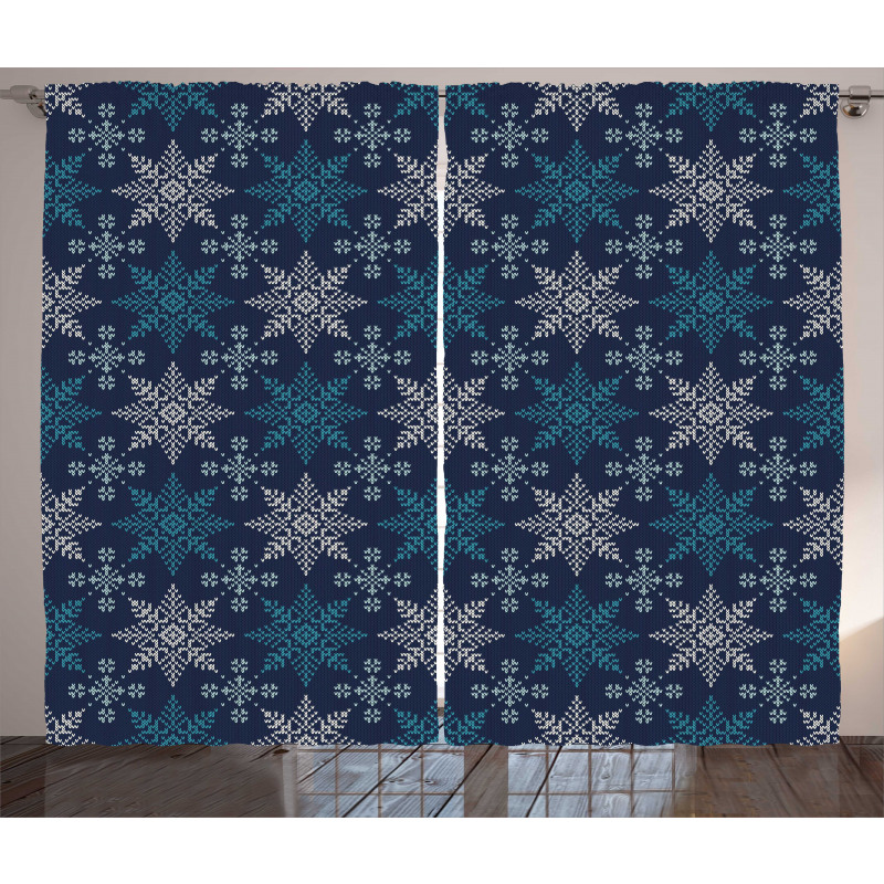 Winter Holiday Theme Curtain