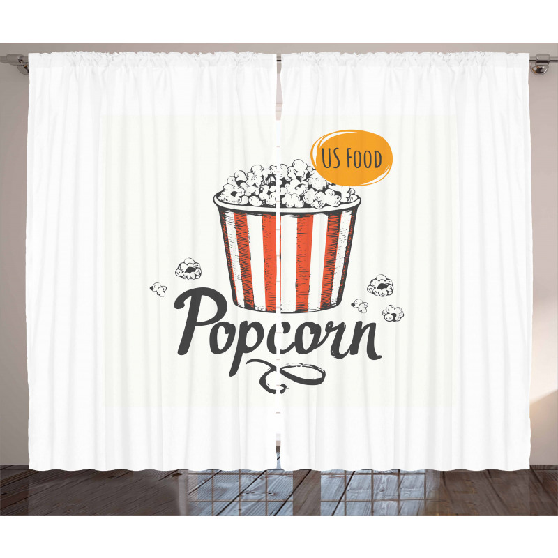 Sketch Popcorn Curtain
