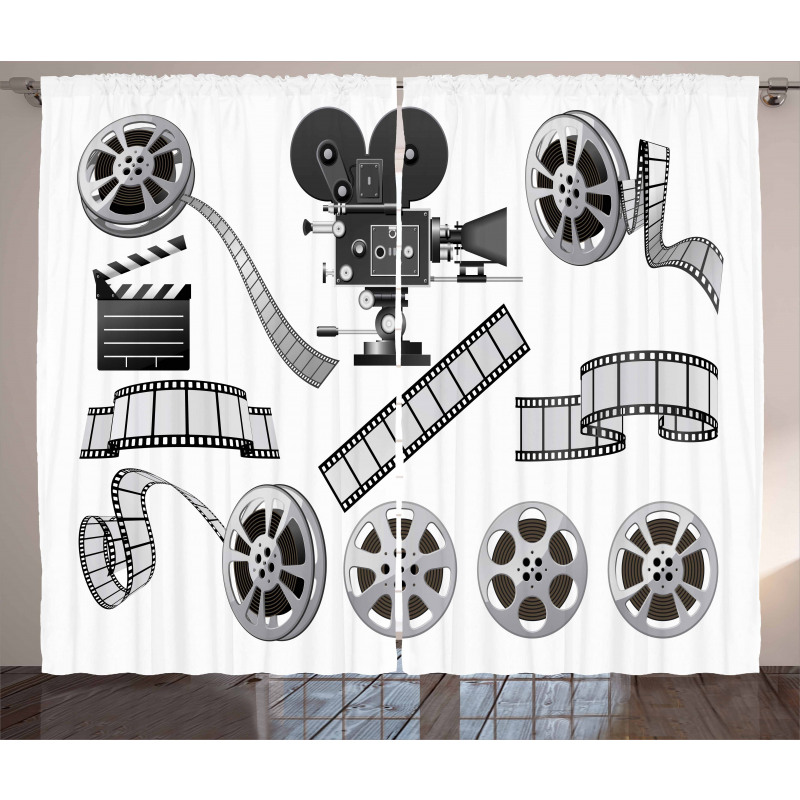 Greyscale Reel Curtain