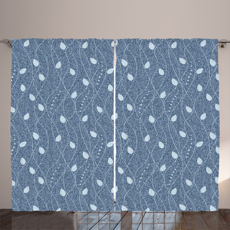 Branches over Denim Curtain