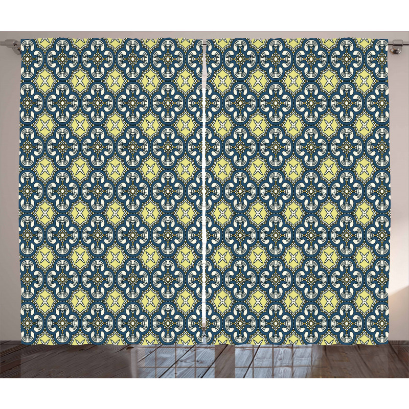 Renaissance Tile Art Curtain