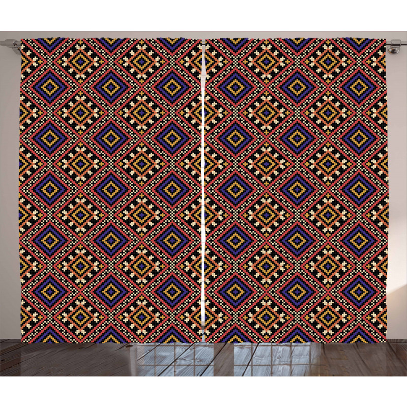 Traditional Geometric Curtain