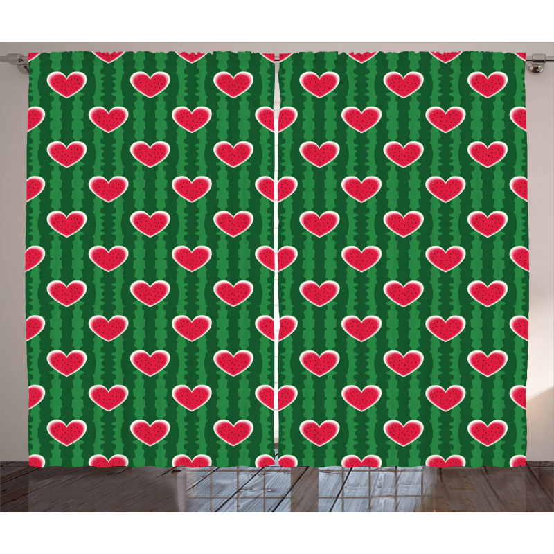 Love Pattern Curtain