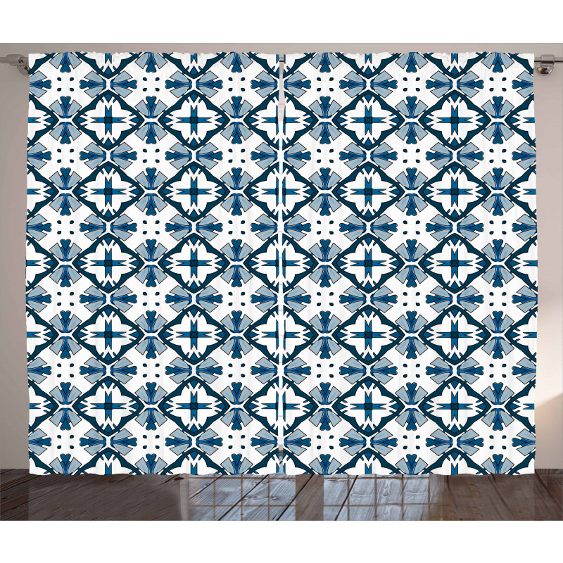 Portuguese Tiles Curtain