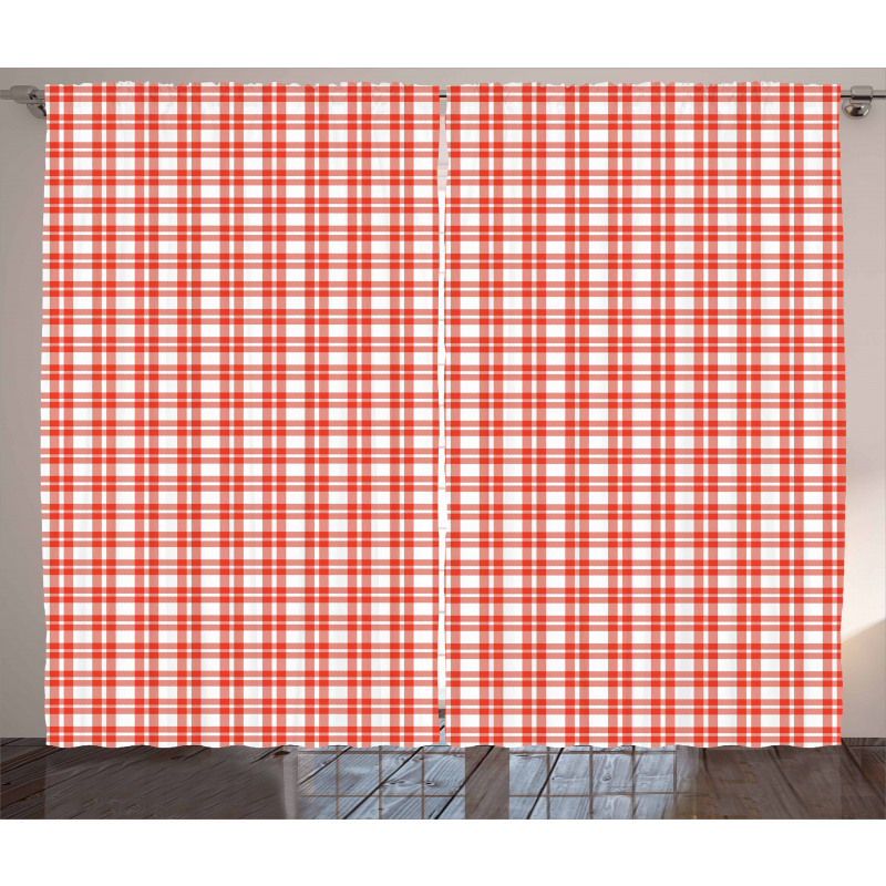 Checkered Country Picnic Curtain