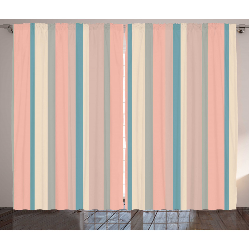Barcode Style Stripes Curtain