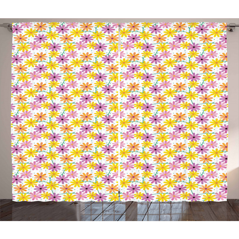 Gerbera Daisies Curtain