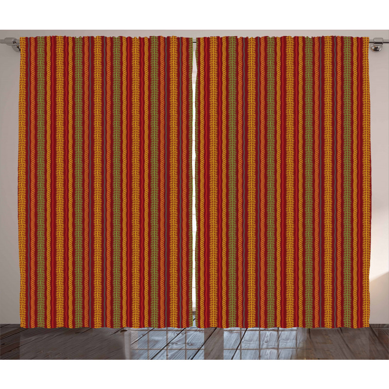 Abstract Tribal Layout Curtain