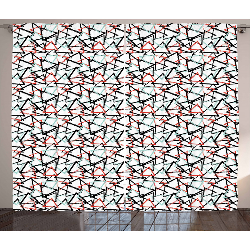 Retro Abstract Pattern Curtain